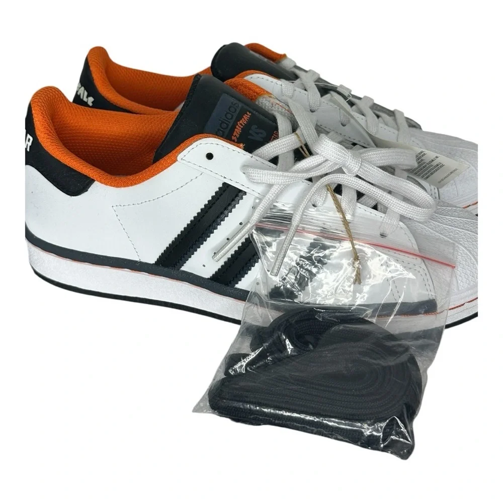 Adidas White and Black Retro Sneakers - Picture 7 of 9